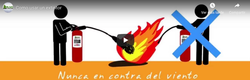 Como utilizar un extintor de incendios